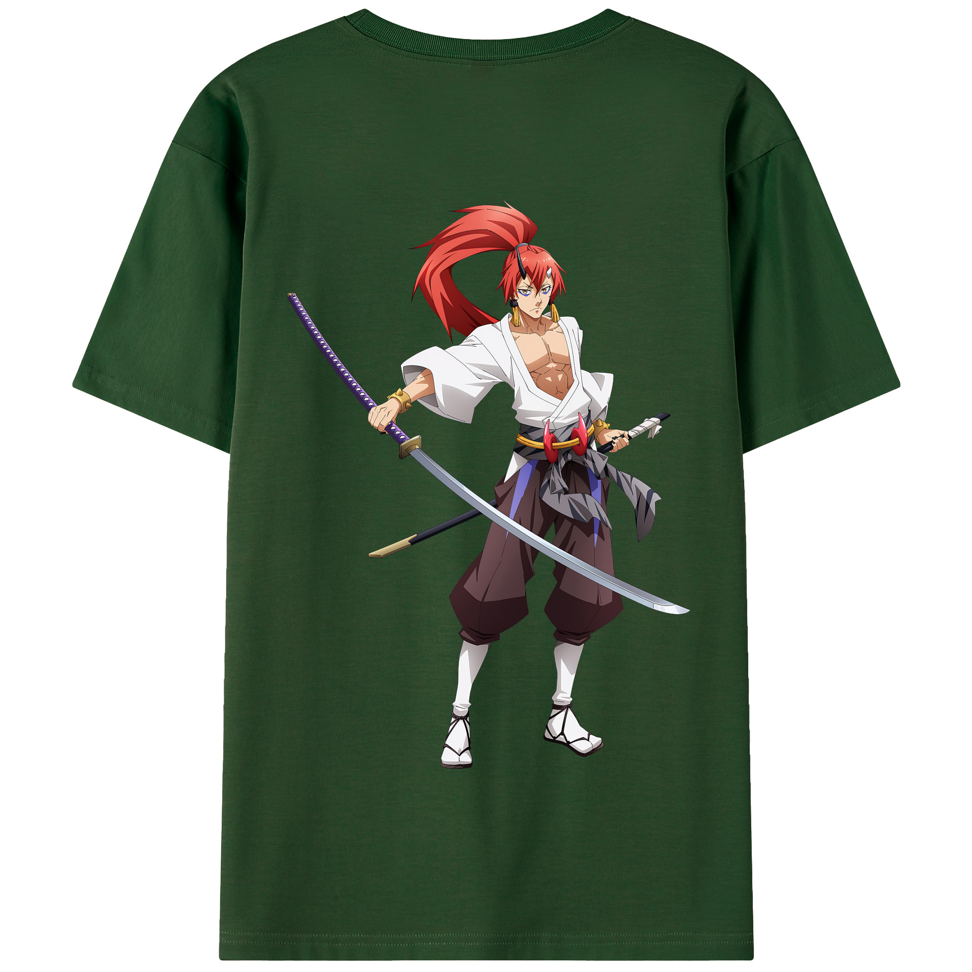 （画像用） 転スラ Regarding Reincarnated to Slime 綿100％半袖Tシャツ（背面プリント）